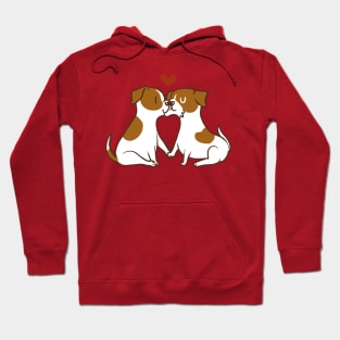 Jack Russell Terrier Kisses Hoodie